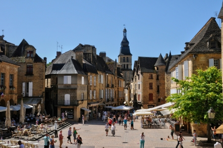 France, the picturesque city of Sarlat la Caneda in Dordogneのeditorial素材