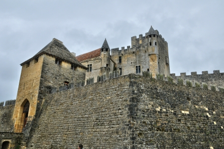 France, the middle age castle of Beynac in Dordogneのeditorial素材
