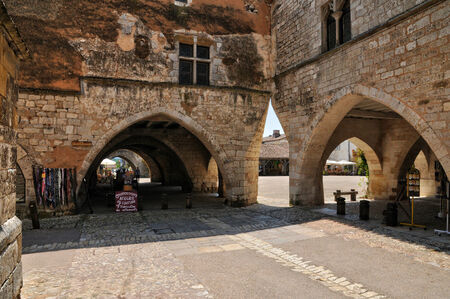 France, the village of Monpazier in Perigordのeditorial素材