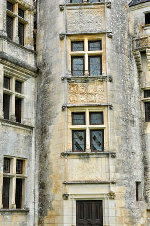 France, the renaissance castle of Puyguilhem in Dordogneのeditorial素材