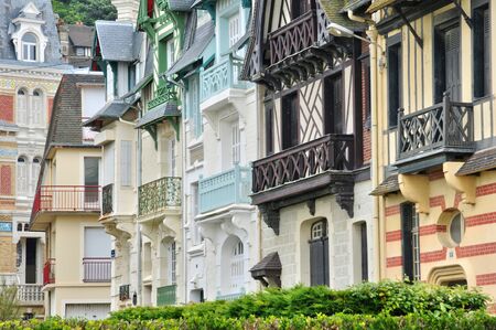 France, house in Trouville sur Mer in Normandieのeditorial素材