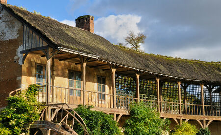 France, Domaine de Marie Antoinette in the park of Versailles Palaceのeditorial素材