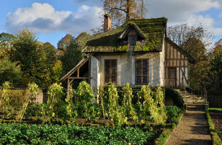 France, Domaine de Marie Antoinette in the park of Versailles Palaceのeditorial素材