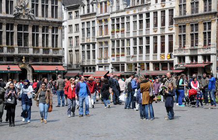 Belgium, the picturesque Grand Place of  Brusselsのeditorial素材