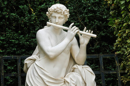 Ile de France, statue in Domes Grove in the park of  Versailles Palaceの写真素材