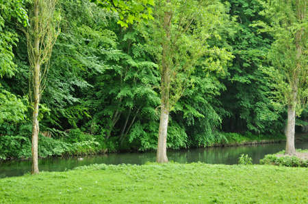 France, landscape around the Canon castle in Normandieの写真素材
