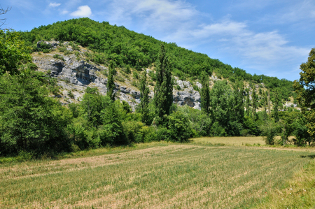France, landscape of Cales in Lotの写真素材