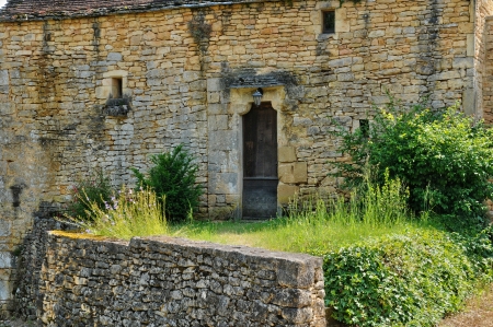 France, the picturesque village of Lacapelle Bironの写真素材