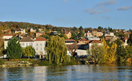 Ile de France, the city of Triel sur Seineのeditorial素材