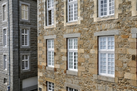 France, the picturesque city of Saint Malo in Bretagneのeditorial素材