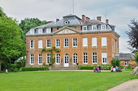 France, the Bois Guilbert castle in Normandieのeditorial素材