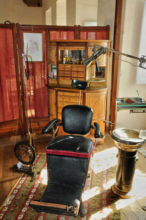 France, dental surgery in the old hospital of Hautefortのeditorial素材