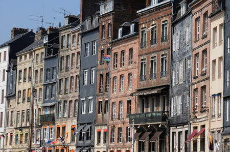 France, the picturesque city of Honfleur in Normandieのeditorial素材