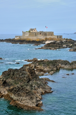 France, the picturesque city of Saint Malo in Bretagneのeditorial素材