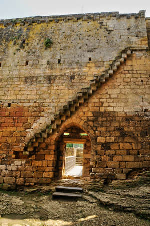 France, the picturesque castle of Commarque in Dordogneのeditorial素材