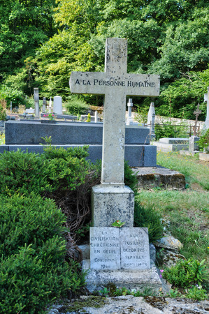 France, the cemetery of Saint Lambert のeditorial素材