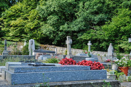 France, the cemetery of Saint Lambert のeditorial素材