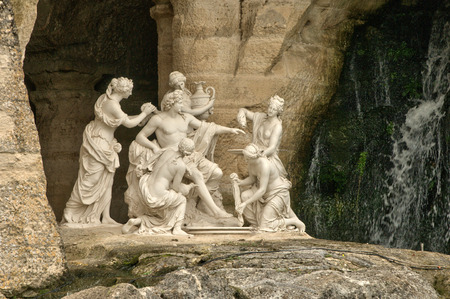 Ile de France, Apollo Baths grove in Versailles Palace park の写真素材