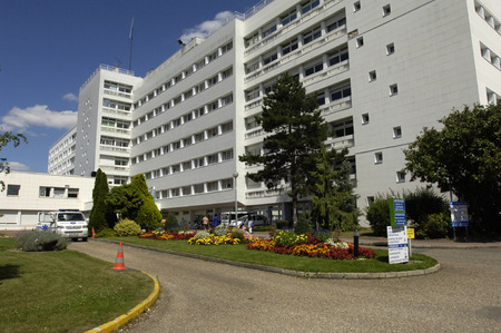 Ile de France, the hospital of Poissyのeditorial素材