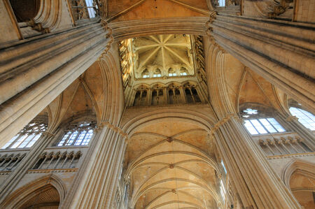 France, the cathedral of Rouen in Seine Maritimeのeditorial素材