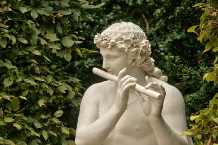 Ile de France, marble statue in the Versailles Palace parkの写真素材