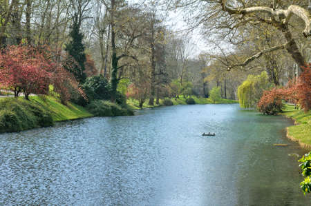 Ile de France, park Meissonnier in Poissyの写真素材