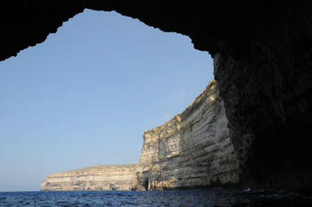 the Republic of Malta, the picturesque Dwejra bayのeditorial素材