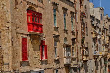 Republic of Malta, the picturesque city of Valettaのeditorial素材