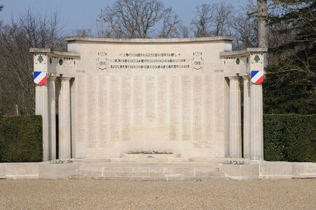 Ile de France, war memorial in the  Saint Germain en Laye castle parcのeditorial素材