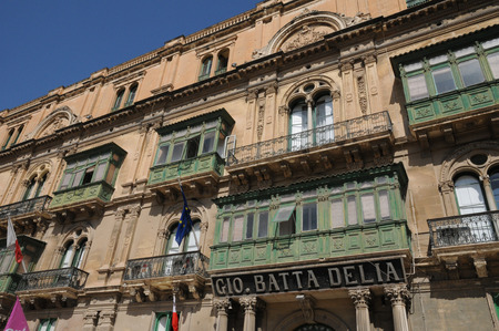 Republic of Malta, the picturesque city of Valettaのeditorial素材