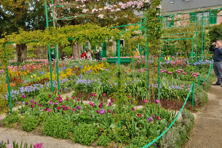 France, the Monet house in Giverny in Normandieのeditorial素材