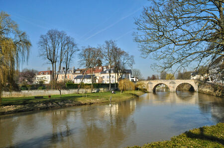Val d Oise, the picturesque city of L Isle Adamのeditorial素材