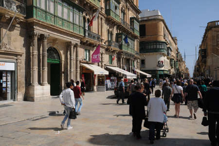 Republic of Malta, the picturesque city of Valettaのeditorial素材