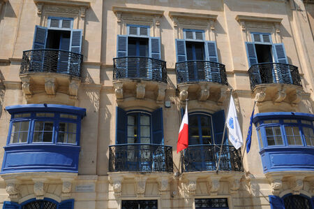 Republic of Malta, the picturesque city of Valettaのeditorial素材