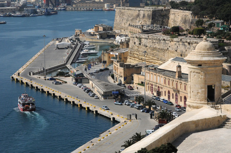 Republic of Malta, the picturesque city of Valettaのeditorial素材
