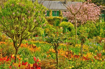 France, the Monet house in Giverny in Normandieのeditorial素材