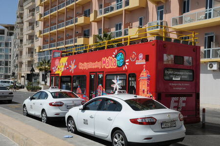 Republic of Malta, the picturesque city of Sliemaのeditorial素材