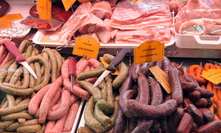 France, the picturesque market of Pornichet in Loire Atlantique の写真素材