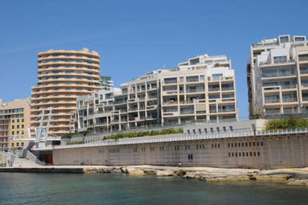 Republic of Malta, the picturesque city of Sliemaの写真素材