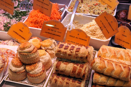 France, the picturesque market of La Baule in Loire Atlantiqueのeditorial素材