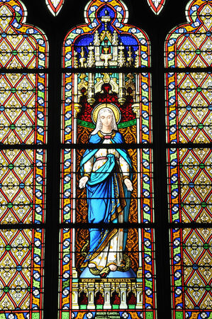 France, the picturesque church of Le croisic in Loire Atlantiqueのeditorial素材