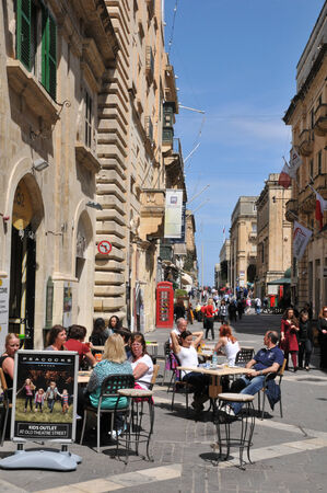 Republic of Malta, the picturesque city of Valettaのeditorial素材