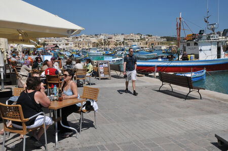 Republic of Malta, the picturesque city of Marsaxlokkのeditorial素材