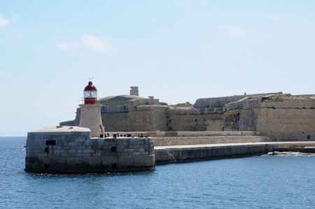 Republic of Malta, the picturesque bay of Valettaの写真素材
