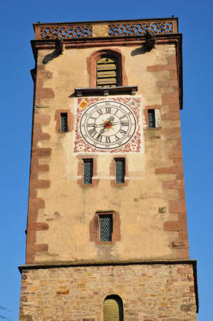 France, the picturesque city of Ribeauville in Alsaceの写真素材