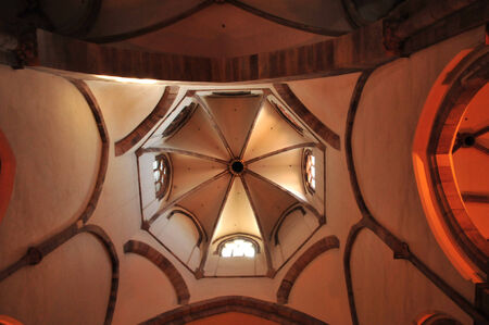 France, the Saint Thomas church in Strasbourg in Bas Rhin のeditorial素材