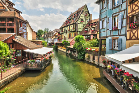 France, the picturesque city of Colmar in Alsaceのeditorial素材
