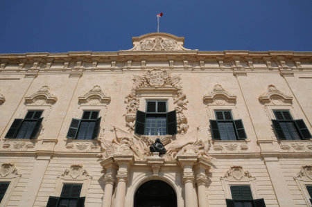 Republic of Malta, the picturesque city of Valettaの写真素材