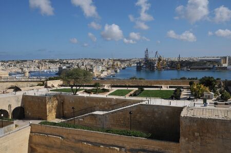 Republic of Malta, the picturesque city of Valettaのeditorial素材