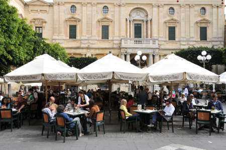 Republic of Malta, the picturesque city of Valettaのeditorial素材